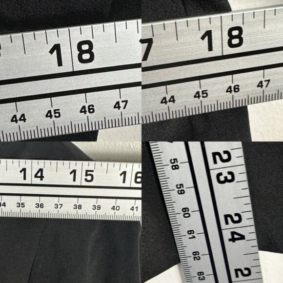 Sezane 100% Silk Lace Trim Cassandra Blouse Black Size 38 French US 6 Minimalist - Picture 13 of 16